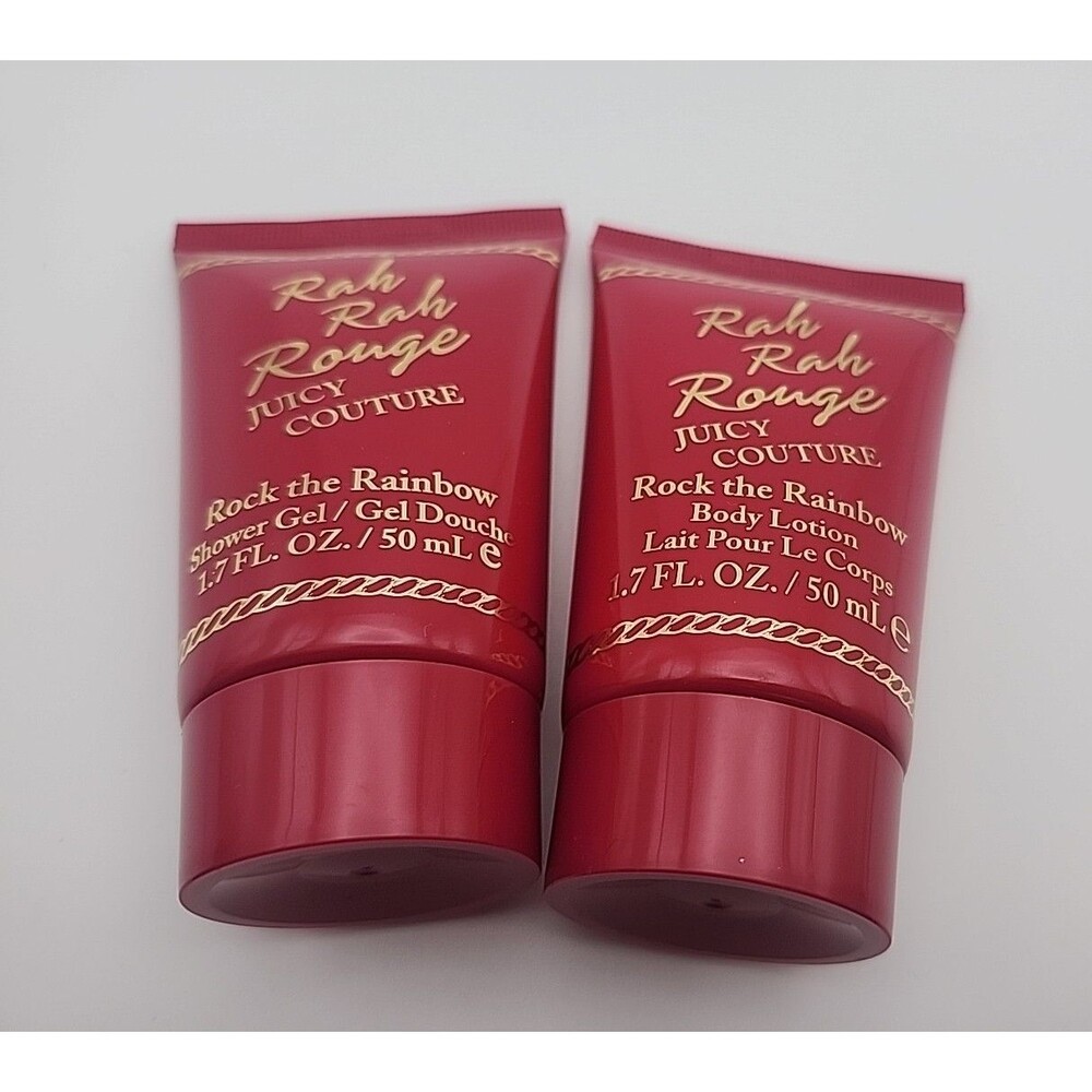 Juicy Couture Rah Rah Rouge Rock The Rainbow Body Lotion & Shower Gel 1.7 Oz Set